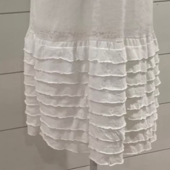 “Lost Petal Linens” Ruffled Top/Dress/Layering Piece - Picture 2 of 4
